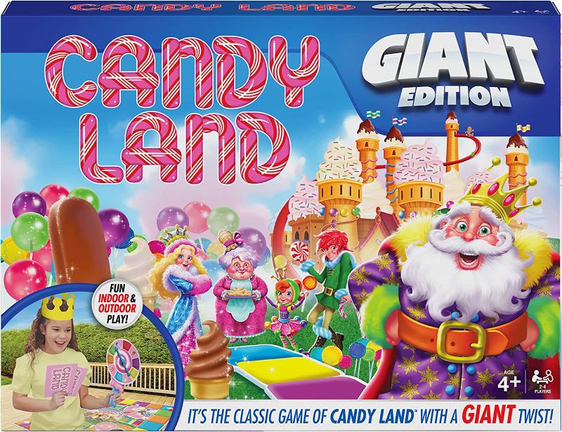 Photo 1 of Giant Candy Land Classic Retro Party Board Game Indoor/Outdoor with Big Oversized Gameboard Summer Toy for Preschoolers, Kids, & Families Ages 4 and up
