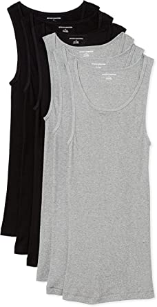 Photo 1 of Amazon Essentials Men's Tank Undershirts, Pack of 6, size 3XL.