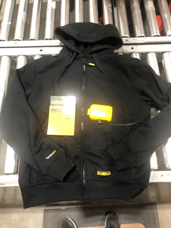 Photo 2 of [Size M] DEWALT DCHJ067B-M 20V/12V MAX Bare Hooded Heated Jacket, Black