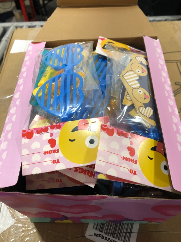 Photo 1 of 28 Pack Kids Valentines Day Gift Novelty Toy Set Includes Foam Planes,Shutter Shades,Bubble Wands,Sticky Hands,Spring Toys,for Classroom Exchange Prizes,Valentine Party Favors,Valentine‘s Gifts
