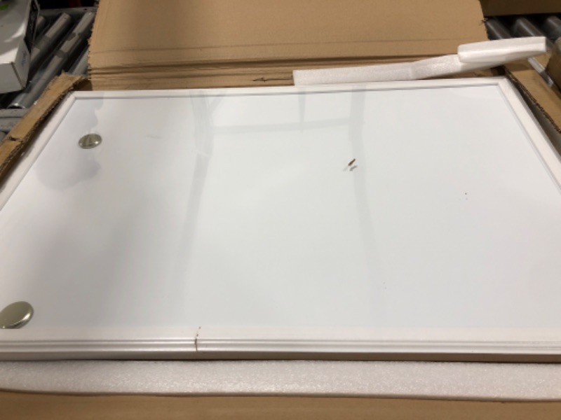 Photo 1 of U Brands MAGNETIC WHITE Board, 20 x 30 Inches, White Wood Frame (2074U00-01) 20'' x 30'' Board