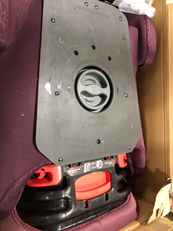 Photo 1 of Diono Monterey XT Latch 2 in 1 High Back Booster Car Seat with Expandable Height & Width, Side Impact Protection, 8 Years 1 Booster, Plum XT Plum