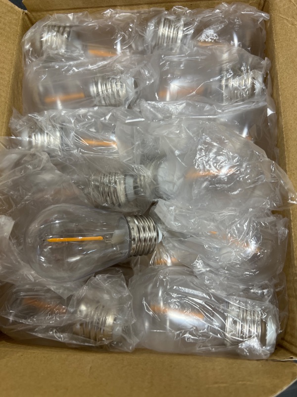 Photo 2 of 24-Pack Shatterproof and Waterproof S14 Replacement LED Light Bulbs