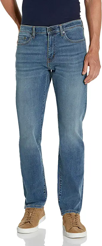 Photo 1 of Amazon Essentials Men's Straight-Fit Stretch Jean, Size 32x32