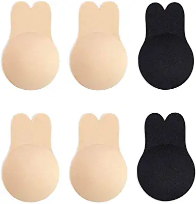 Photo 1 of 3 Pairs Invisible Adhesive Bra, Anti-Penetration Point Adhesive Bra,Breast Lift Tape Push Up Strapless Nipple Covers, Size XXL