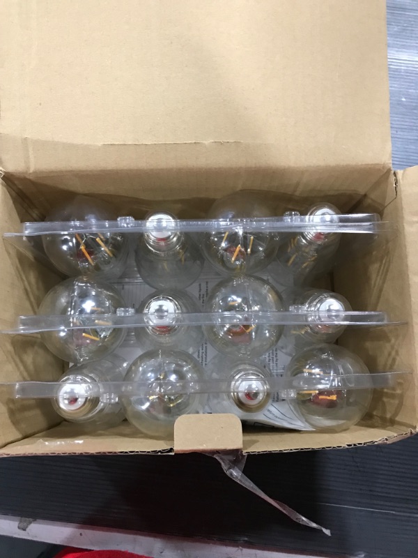 Photo 2 of 12-Pack Vintage 7W ST58 LED Edison Light Bulbs 60W Equivalent