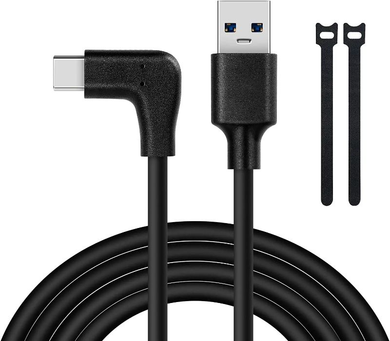 Photo 1 of Deegotech Link Cable 10ft for Quest 2, USB 3.0 to USB C Cable High Speed Data Transfer & 3A Fast Charger Compatible with Meta/Oculus Quest 2 VR Headset Accessories Gaming PC Steam VR-Black
