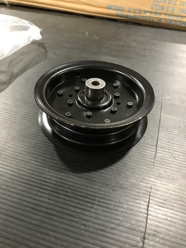 Photo 2 of 196106 Flat Idler Pulley for 48" 54" Decks Replaces AYP/Roper/Sears 196106 197379 532196106 Husqvarna 532 19 61-06 Oregon 34-901