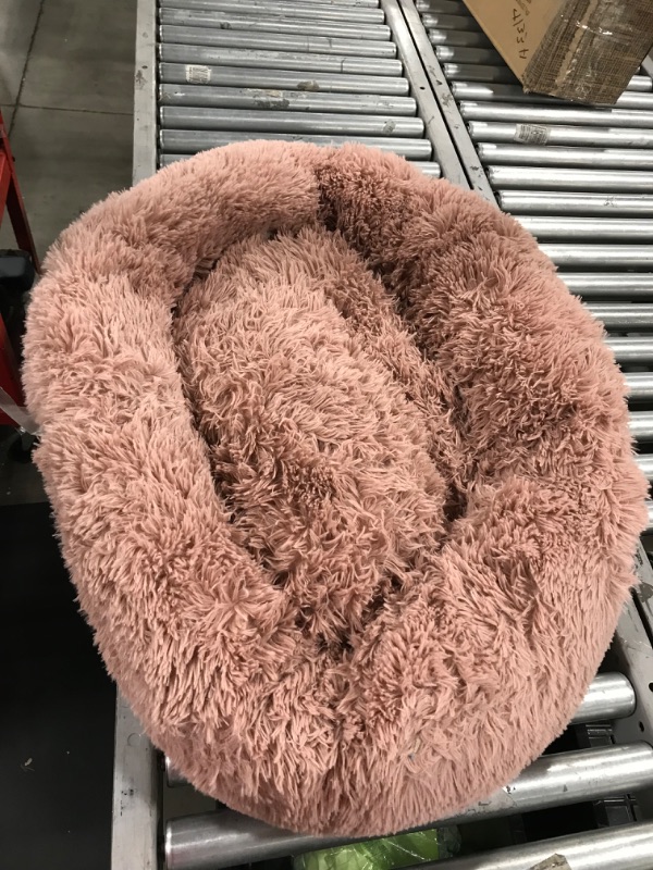Photo 1 of Best Friends by Sheri The Original Calming Donut Cat and Dog Bed in Shag Fur Dusty Rose