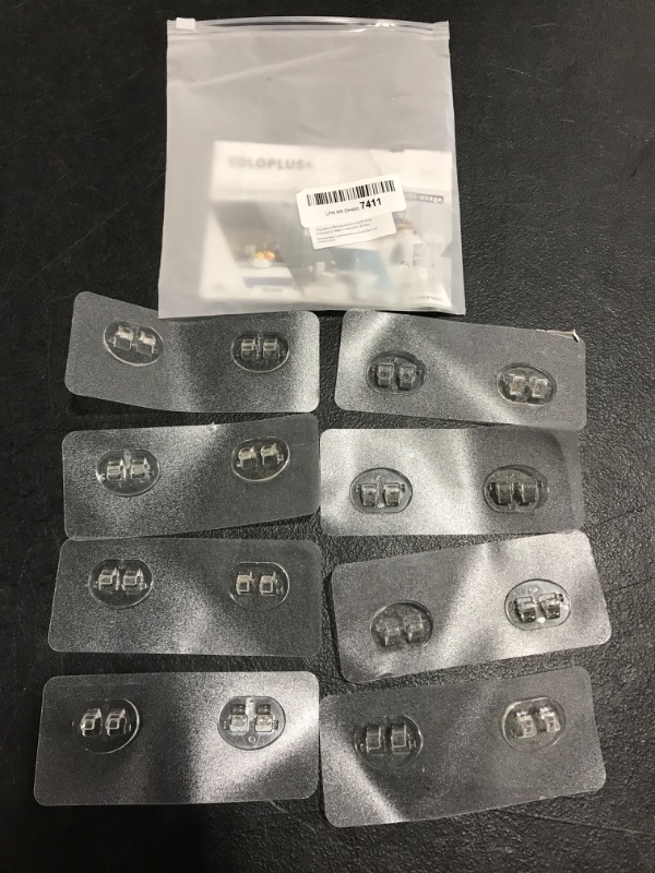 Photo 1 of 8 Pack Shower Caddy Adhesive Hooks Replacement, Strong sticker Hooks for Bathroom Shower Caddy Corner Shelf basket Soap Dish hanging Hooks, No Drilling Shower Kitchen Accessories (Double Hook). 
