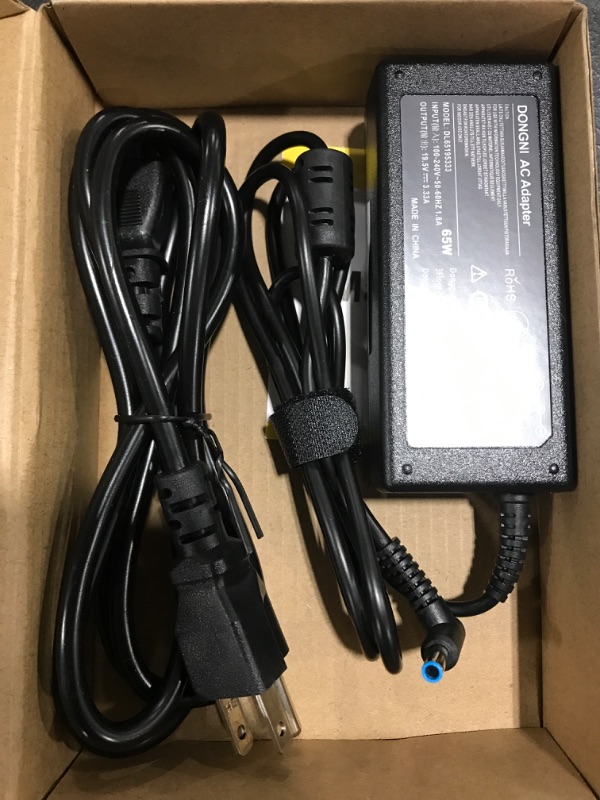 Photo 2 of 65W 19.5V 3.33A Ac Adapter for HP Pavilion x360 11 13 15. 