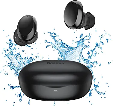 Photo 1 of Baseus Wireless Earbuds Bluetooth Earphones W11 with Wireless Charging Case/IPX8 Waterproof/10mm Dynamic Driver/APP Anti-Lost Function for iPhone 12/13/pro, Android - Black
