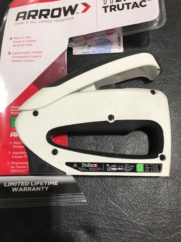 Photo 4 of ARROW TruTac Light Duty Forward Action Stapler. PRIOR USE.
