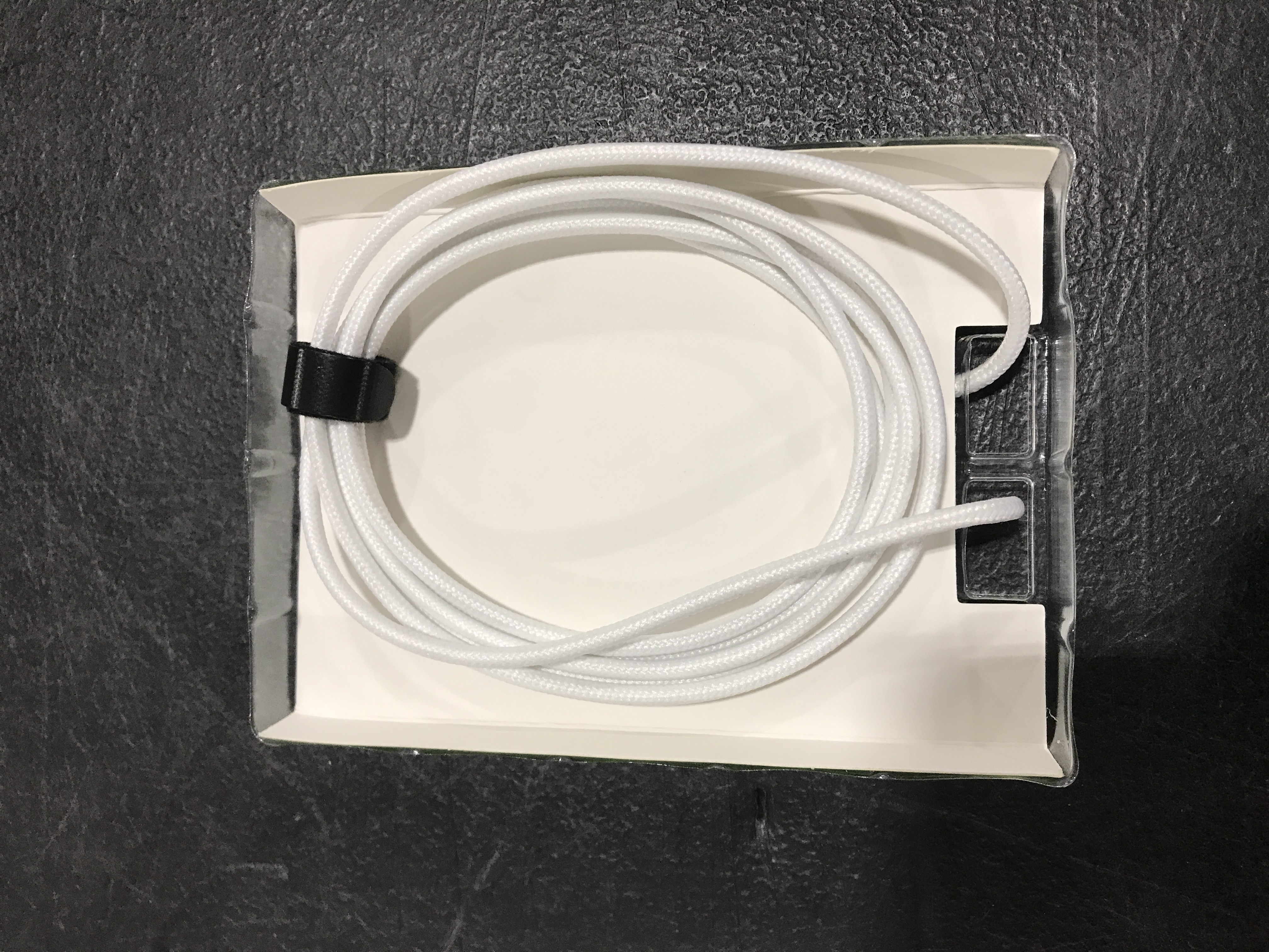 Photo 3 of 6 ft. Braided Cable for Micro-USB. OPEN BOX. PHOTO FOR REFERENCE. WHITE IN COLOR.
