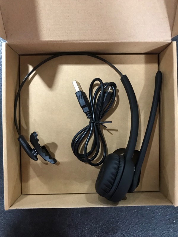 Photo 2 of Vont Bluetooth Headset with Microphone, V5.0, Wireless Headset, CVC 6.0 Noise Cancel, Bluetooth Headphones with Mic, Phone Headset, Headsets Suitable for VOIP, Skype, Call Centers, Offices, Trucker
