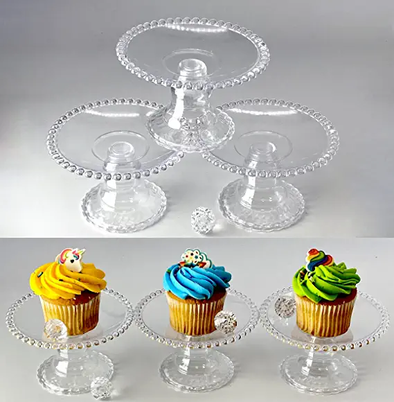 Photo 1 of 12pc Cupcake Serving Plate Stand Display (Clear)
