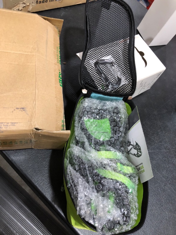 Photo 1 of BRS S1B Teeth Ice Crampons Snow Skid Spikes Winter Snow Boots Shoe Cover Clips with a Carabiner for Outdoor Snow Hiking and Climbing (2.5)
