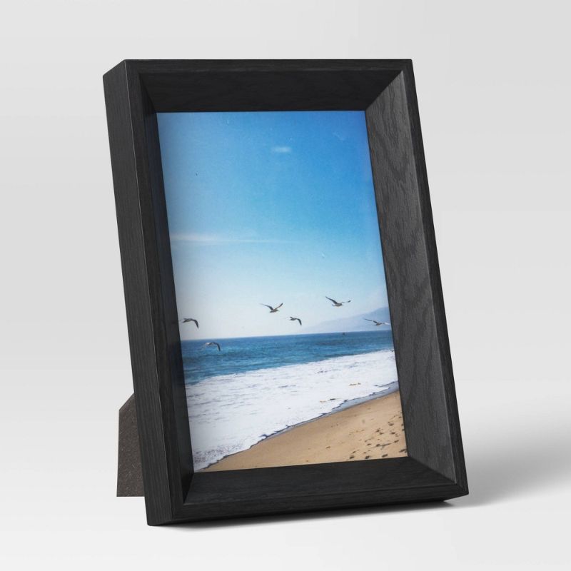 Photo 1 of 4" X 6" PS Bevel Wedge Single Image Frame - Black
