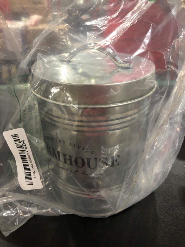 Photo 2 of Amici Home Farmhouse Galvanized Canister Canister-76 oz