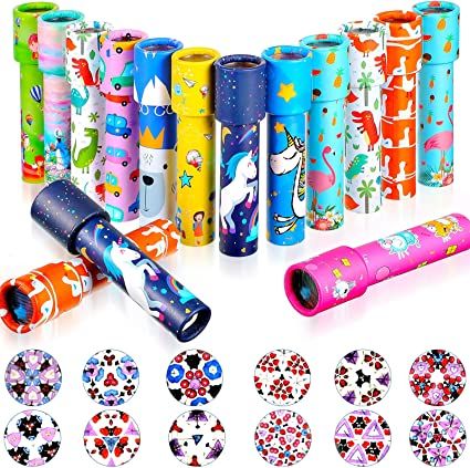 Photo 1 of 15 Pcs Classic Kaleidoscopes Old Fashioned Vintage Kaleidoscope Toys Educational Toys Stock Stuffers Bag Fillers for Boys and Girls Birthday and School Carnival Prizes, Random Patterns (Lovely Style)