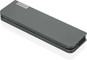 Photo 1 of Lenovo USB-C Mini Dock, 7-in-1 Portable Dock with HDMI, VGA, USB-C, USB 3.1, USB 2, 3.5mm Audio, Ethernet, 45W Charging, Compatible with Lenovo, Apple & USB-C Laptops, G0A70065US