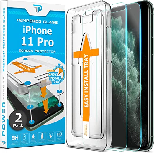 Photo 1 of  Screen Protector for iPhone 11 Pro [2-Pack] with Easy Install Kit [Premium Tempered Glass for iPhone 11Pro]