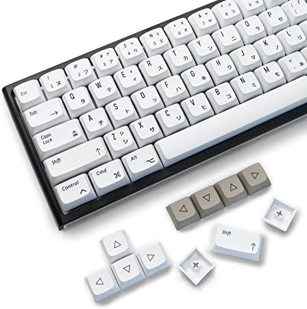 Photo 1 of 155 Keycaps White Keycaps, XDA Profile PBT Keycaps, Theme Minimalist Style Japanese Keycaps Suitable for Fullsize, Tenkeyless, Winkeyless, 75%, 65%, 60% Keyboard(Custom Key caps)