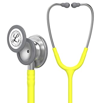 Photo 1 of 3M Littmann Classic III Monitoring Stethoscope, Lemon Lime Tube, 27 inch, 5620