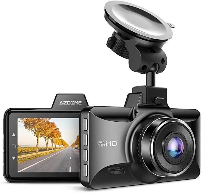 Photo 1 of AZDOME M01 Pro Dash Cam, 3 inch 2.5D IPS Screen Car Driving Recorder, 1080P FHD Dashboard Camera DVR, 150° Wide Angle, Super Night Vision, Park Monitor, G-Sensor, for Car Taxi