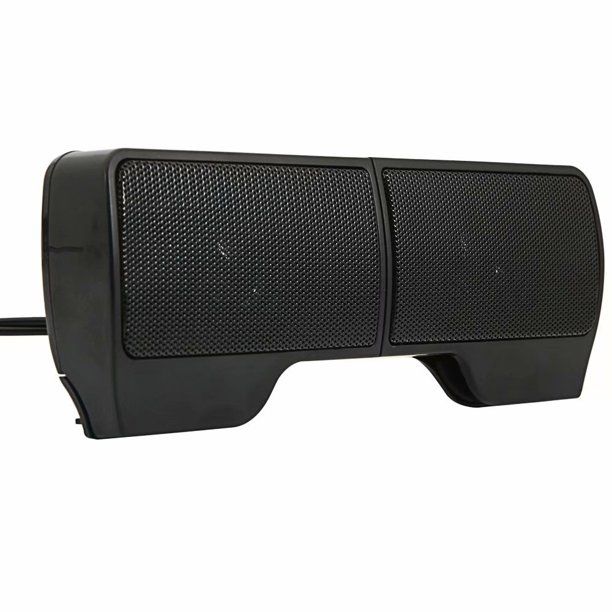 Photo 1 of Computer Speakers, USB Powered Wired Speaker, Portable Mini Clip-on Computer Soundbar for Desktop Computer Laptop Notebook PC Tablets