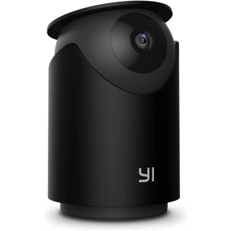 Photo 1 of 2K 360-Degree Indoor Security Camera, Wi-Fi with Night Vision, 2-Way Audio, Motion and Face Detection, Black