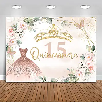 Photo 1 of  Quinceanera Birthday Backdrop