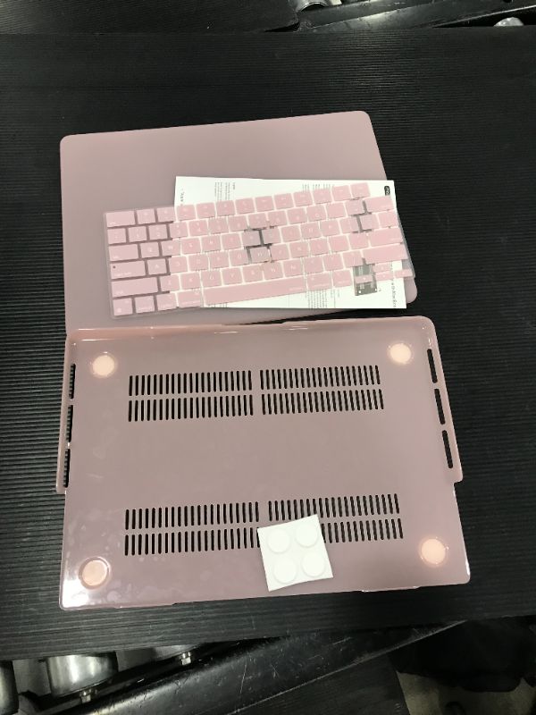 Photo 2 of MOSISO Compatible with MacBook Pro 14 inch Case 2021 2022 Release A2442 M1 Pro / M1 Max with Liquid Retina XDR Display Touch ID, Plastic Hard Shell Case & Keyboard Cover Skin, Chalk Pink