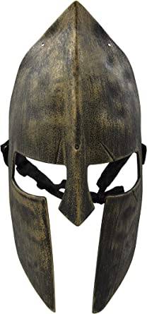 Photo 1 of Adult Medieval Gladiator Knight Spartan Face Mask Roman Warrior Greek Costume