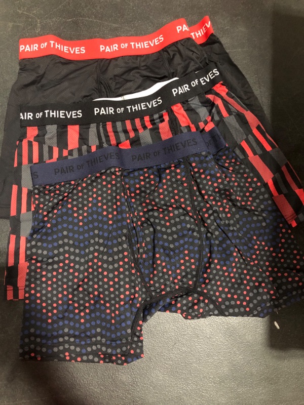 Photo 2 of (size medium) Pair of Thieves Super Fit Men’s Long Boxer Briefs, 3 Pack Underwear, AMZ Exclusive pack of 3
