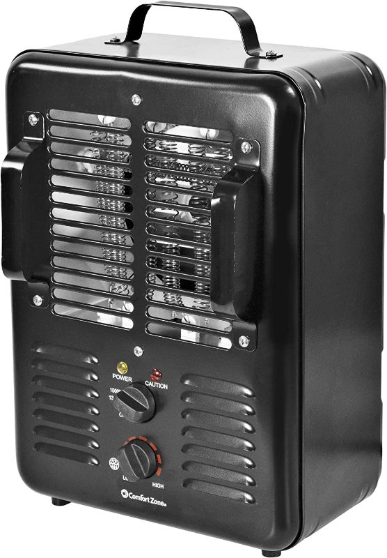 Photo 1 of Comfort Zone CZ799BK Milkhouse Space Heater, 1500-Watt, Safety Tip Over Switch, Black
