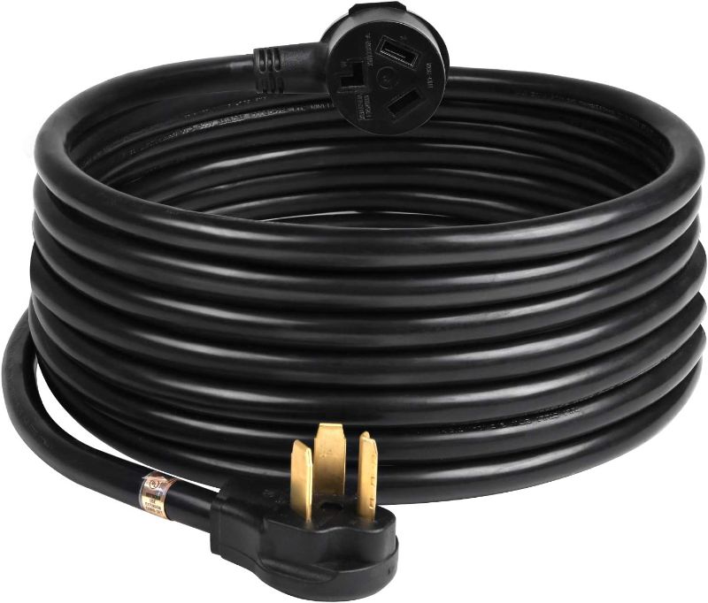 Photo 1 of 30Amp 3-Prong NEMA 10-30 Dryer Extension Cord with Heavy Duty Thick Anti-Weather Cord (25FT)
