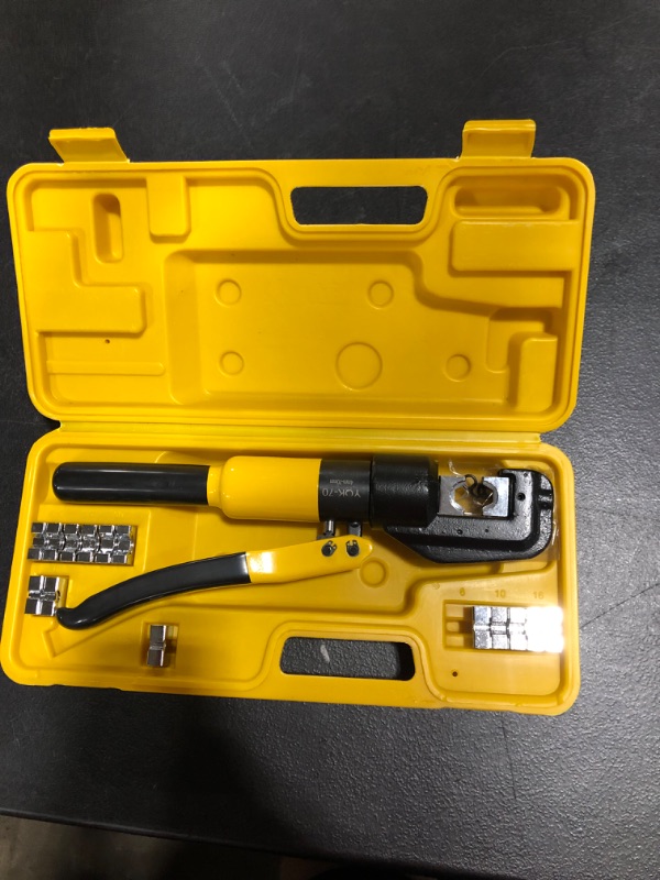 Photo 3 of 10 Ton Hydraulic Wire Battery Cable Lug Terminal Crimper Crimping Tool 8 Dies Fit for Crimping wires