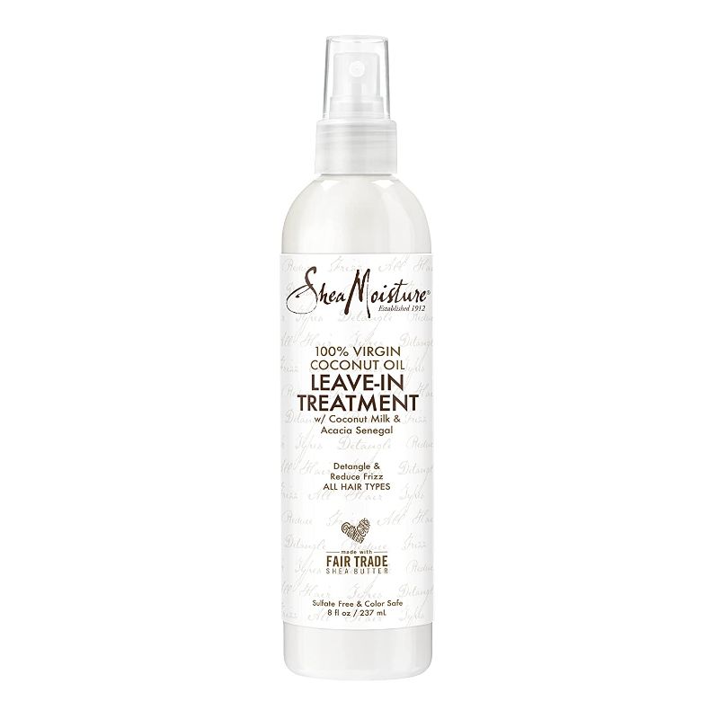 Photo 1 of 
 SheaMoisture 100% Virgin Coconut Oil Leave-in Conditioner Treatment for All Hair Types 100% Extra Virgin Coconut Oil Silicone Free Conditioner 8 oz
