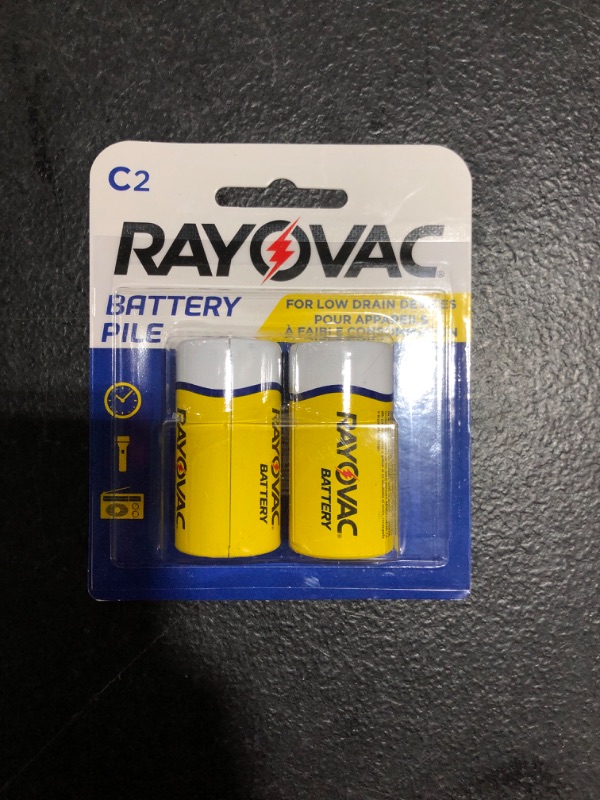 Photo 2 of Rayovac 4c-2bf Heavy-duty Zinc Carbon Batteries (c 2 Pk)