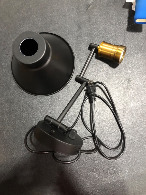 Photo 1 of Swing Arm Wall Lamp Plug-in Cord Industrial Wall Sconce