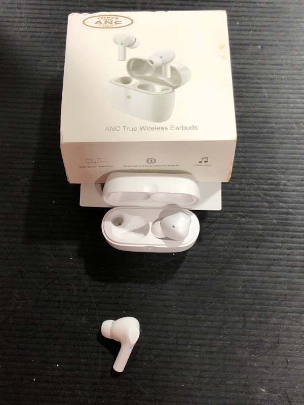 Photo 3 of Wireless Earbuds, Revive Air-A7S Sports Bluetooth 5.0 Headset with Bass Stereo HiFi Sound, Built-in Microphone for iOS & Android, Waterproof Sweatproof Headphones with Portable Charging Case (white)
