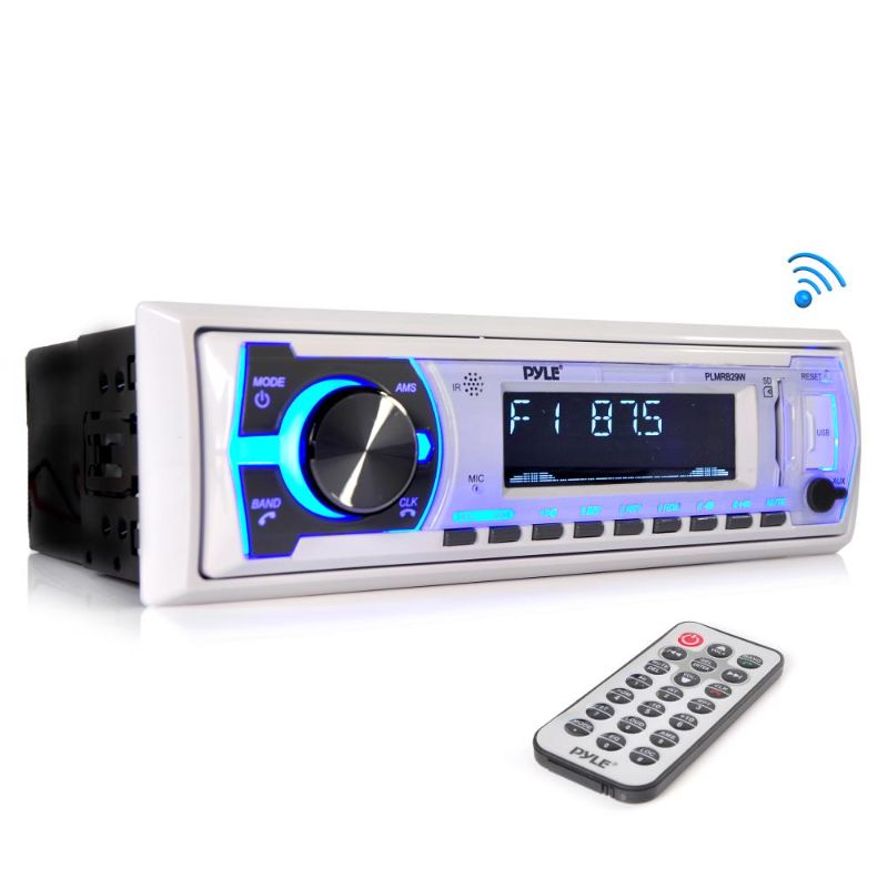 Photo 1 of  Single-din In-dash digitl Marine Stereo Receiver With (white)
