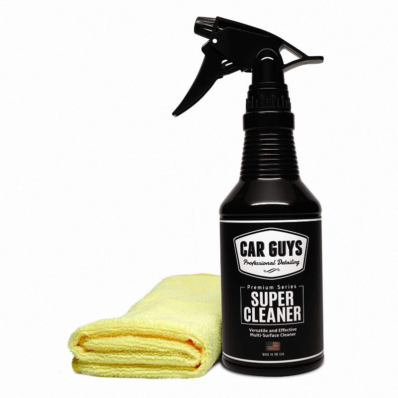 Photo 1 of CAR GUYS Detailing Super Cleaner - Effective Interior Car Cleaner - Best for Leather Vinyl Carpet Upholstery Plastic Rubber Fabric 