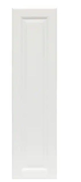 Photo 1 of 0.71x41.25x10.94 in. Hampton Wall Cabinet Decorative End Panel in Satin White
