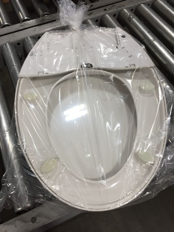 Photo 1 of AquaWash Non-Electric Slow Close Bidet Seat for Elongated Toilets in White
