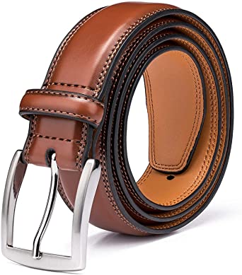 Photo 1 of Men's Genuine Leather Dress Belts Made with Premium Quality - Classic and Fashion Design for Work Business and Casual
