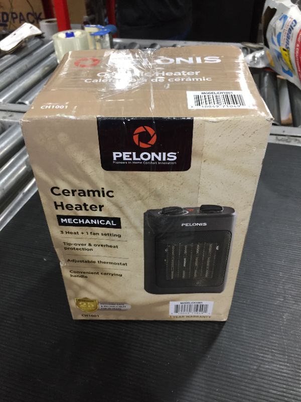 Photo 1 of 1500-Watt 9 in. Electric Personal Ceramic Space Heater with Thermostat
