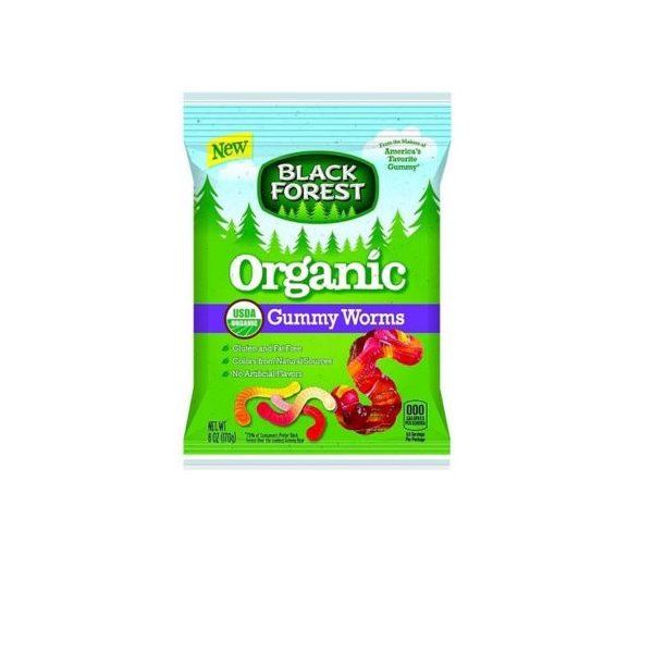 Photo 1 of (Price/Case)Black Forest Organic Gummy Worms 4 Ounces - 12 Per Case
