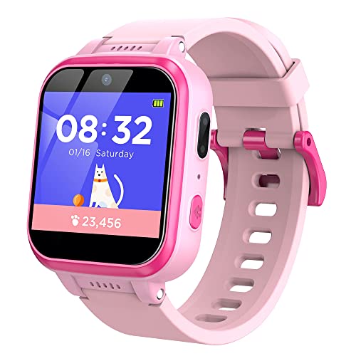 Photo 1 of TOOBUR Kids Smart Watch with Camera, Music Player, Pedometer, Games, Alarm Clock, Stopwatch, Flashlights, Touch Screen Wrist Smartwatch for Boys Girls, Great Kids Gift(Purple N)
